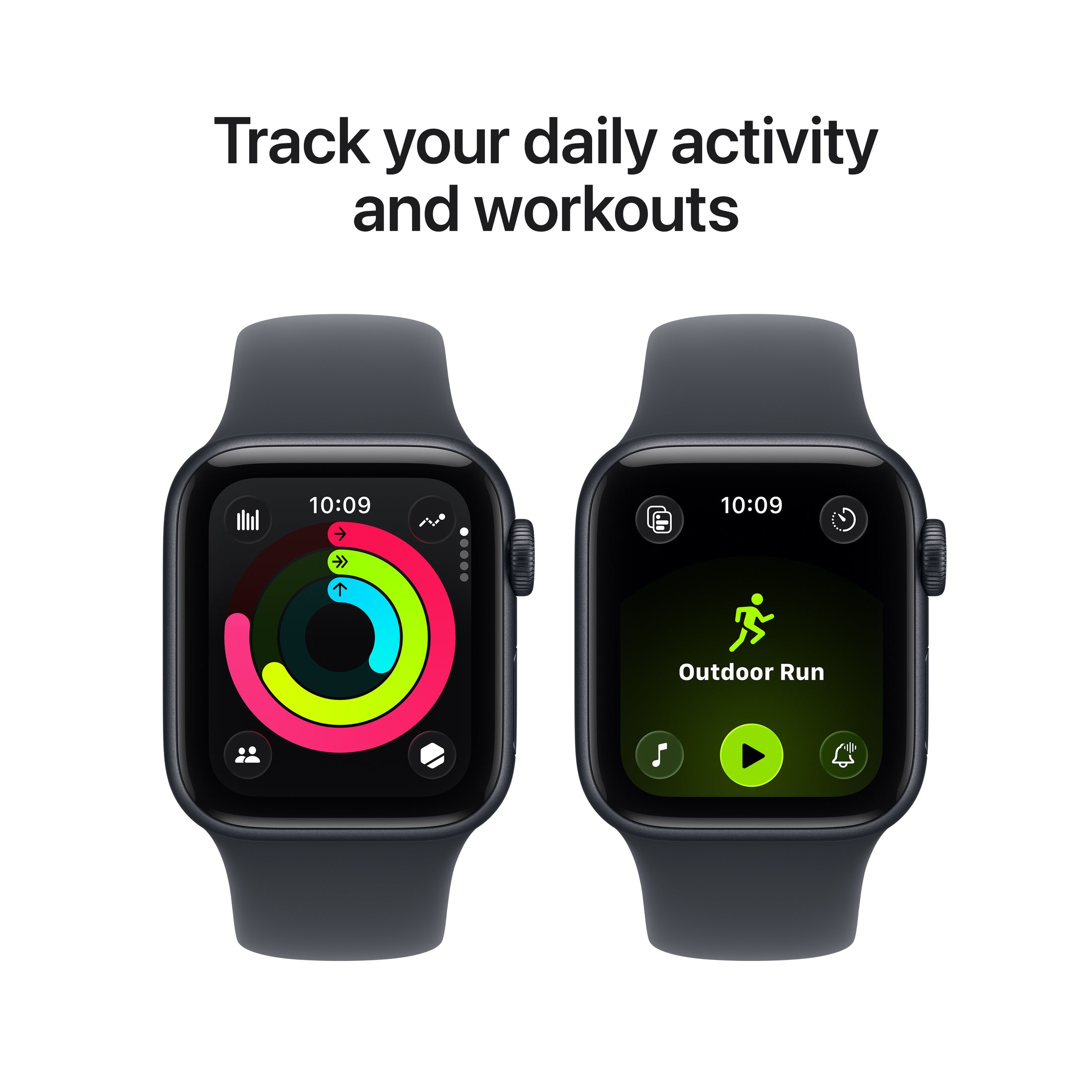 Apple Watch SE 3 (40mm, GPS + Cellular) - Midnight with Midnight Sport Band - Position 6