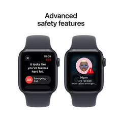 Apple Watch SE 3 (40mm, GPS + Cellular) - Midnight with Midnight Sport Band - Position 7