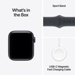 Apple Watch SE 3 (40mm, GPS + Cellular) - Midnight with Midnight Sport Band - Position 9