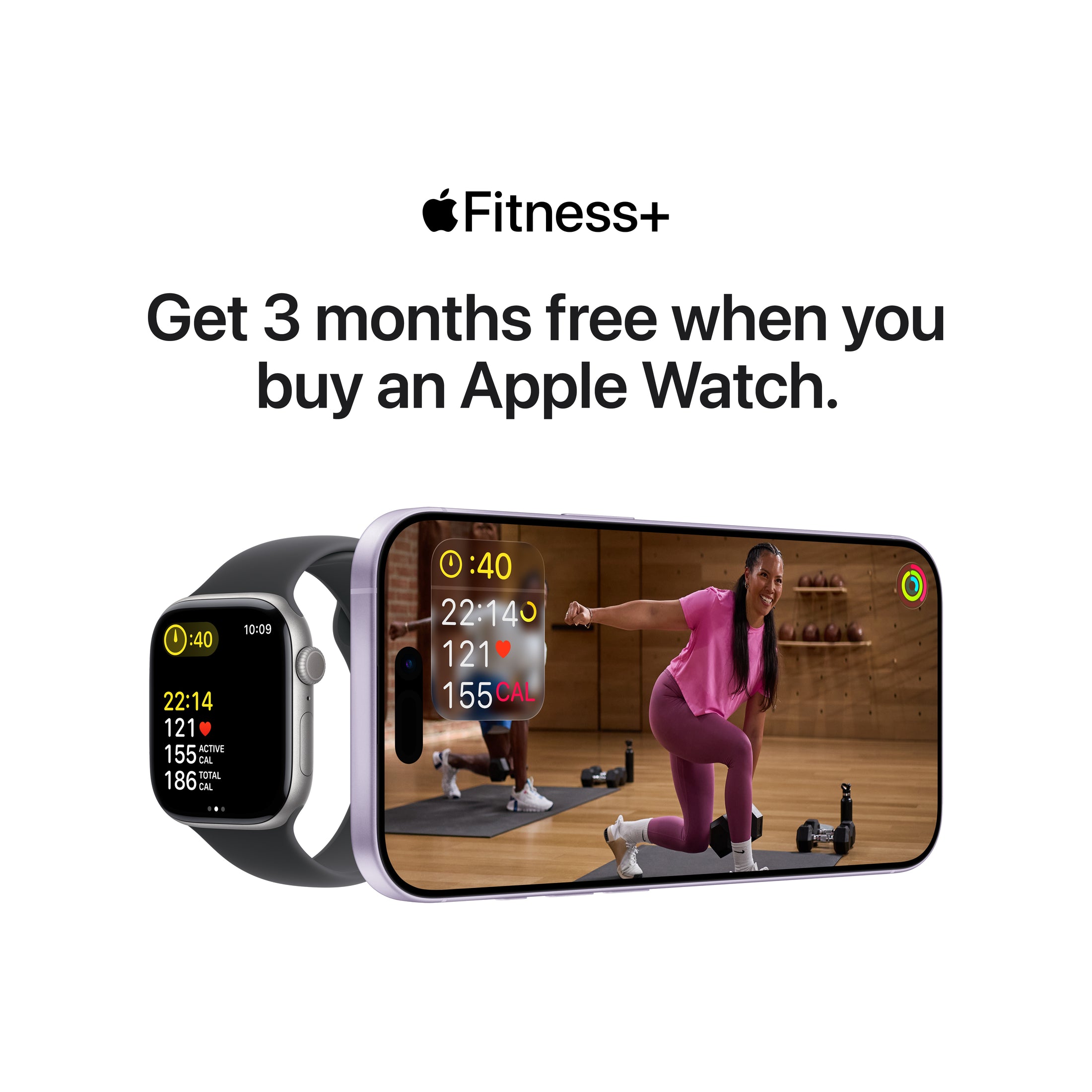 Apple Watch SE 3 (40mm, GPS + Cellular) - Starlight with Starlight Sport Band - Position 10