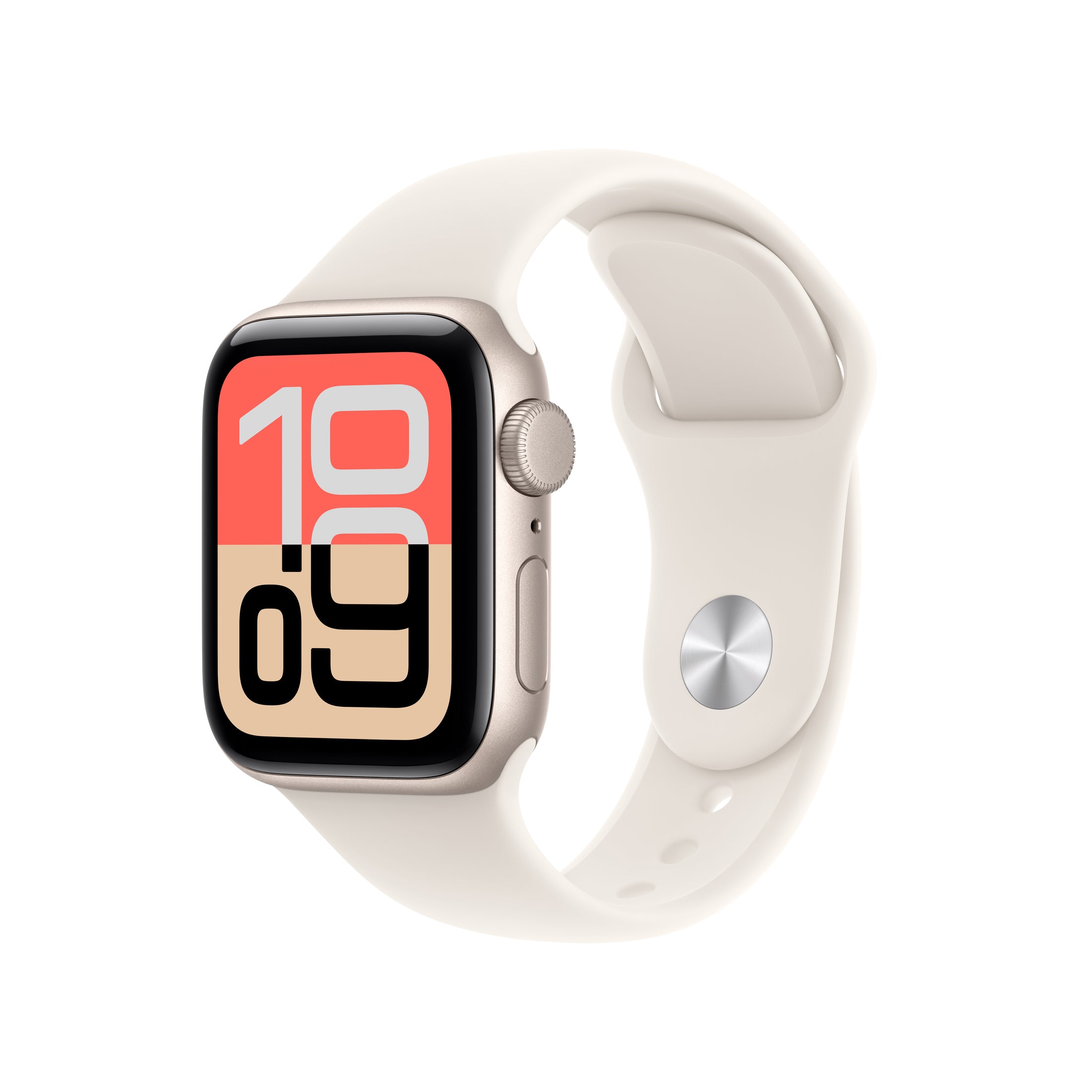 Apple Watch SE 3 (40mm, GPS + Cellular) - Starlight with Starlight Sport Band - Position 1