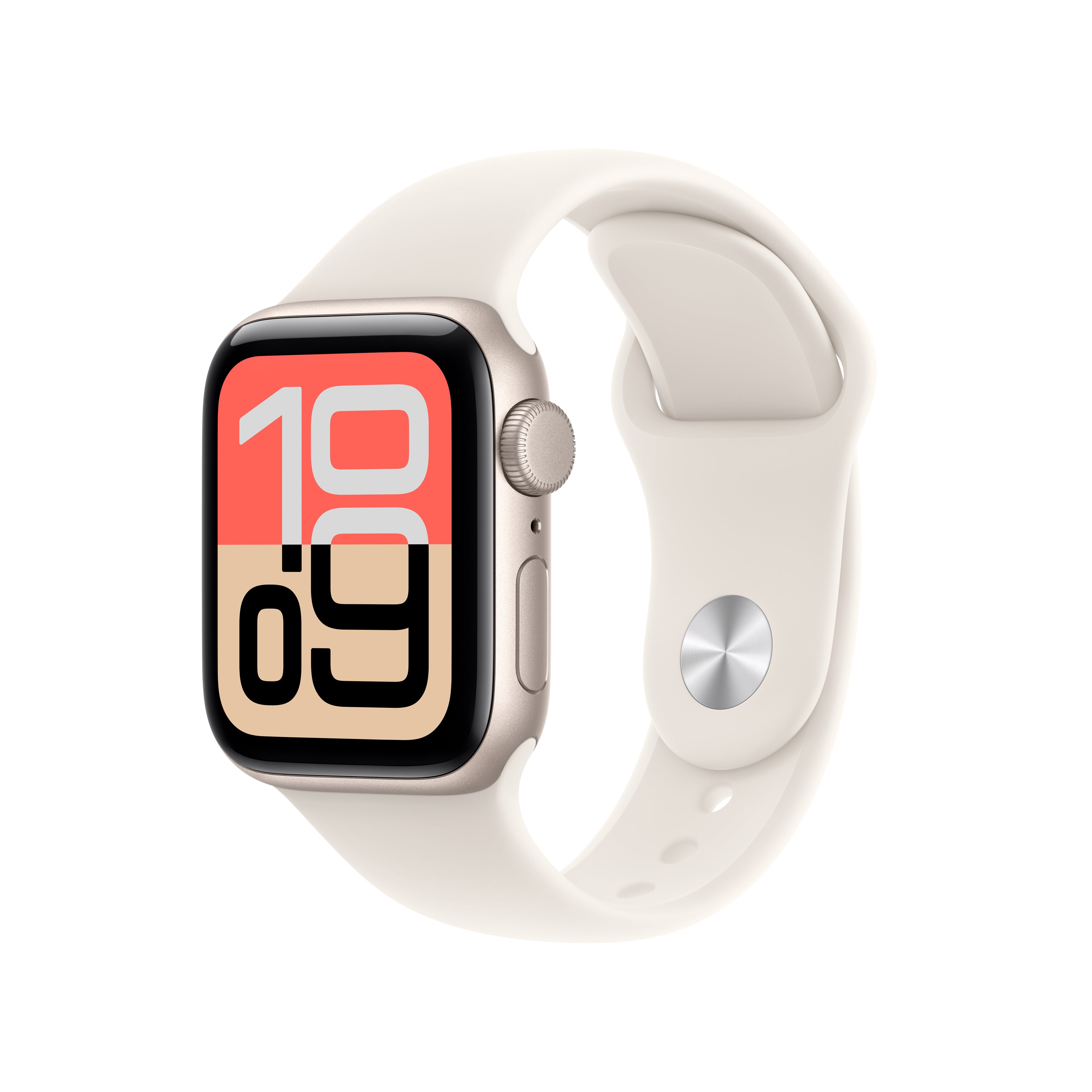 Apple Watch SE 3 (40mm, GPS) - Starlight with Starlight Sport Band - Position 1