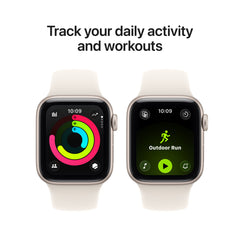 Apple Watch SE 3 (40mm, GPS + Cellular) - Starlight with Starlight Sport Band - Position 6