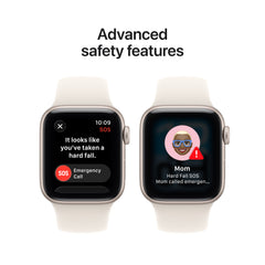 Apple Watch SE 3 (40mm, GPS + Cellular) - Starlight with Starlight Sport Band - Position 7