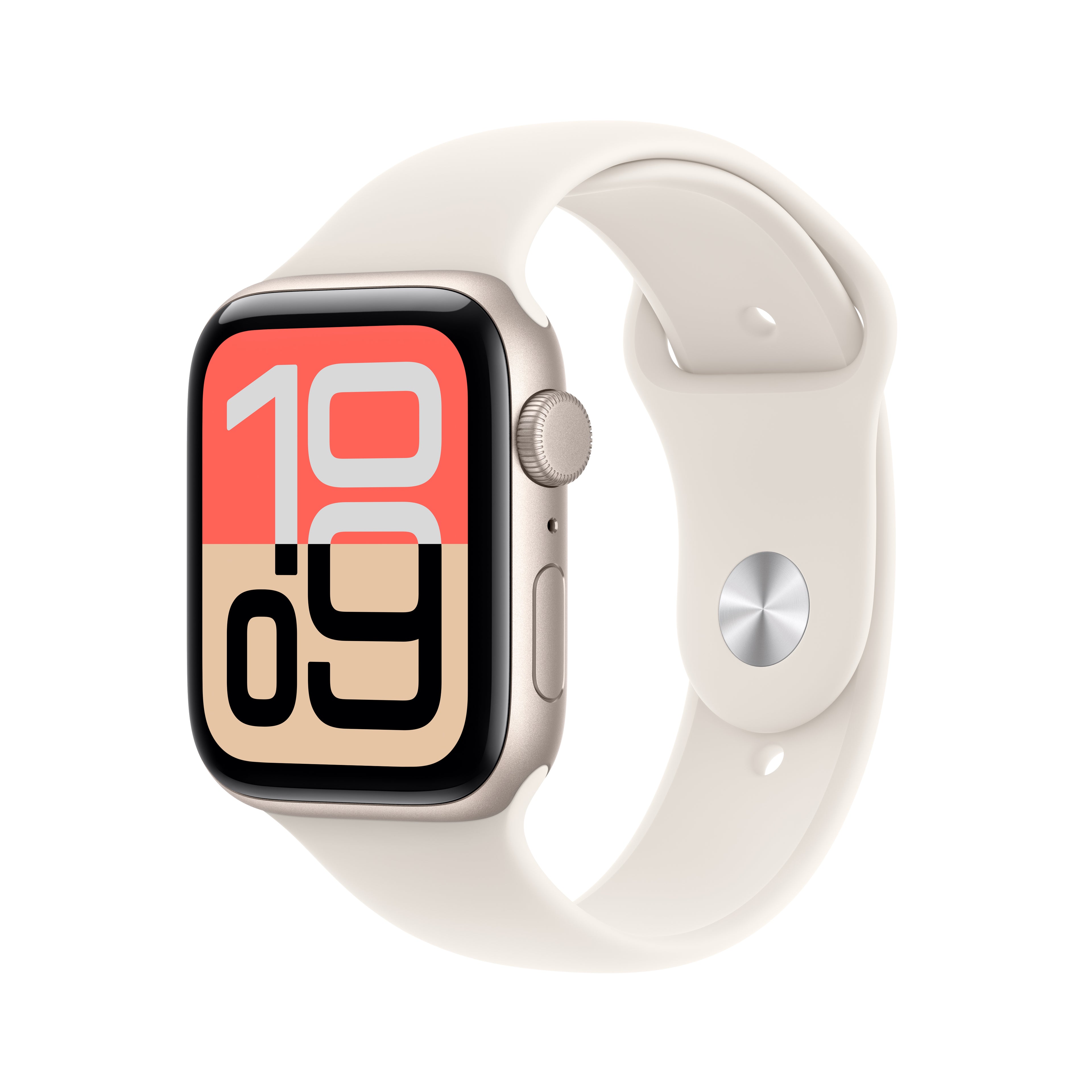 Apple Watch SE 3 (44mm, GPS + Cellular) - Starlight with Starlight Sport Band - Position 1
