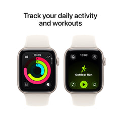 Apple Watch SE 3 (44mm, GPS) - Starlight with Starlight Sport Band - Position 6