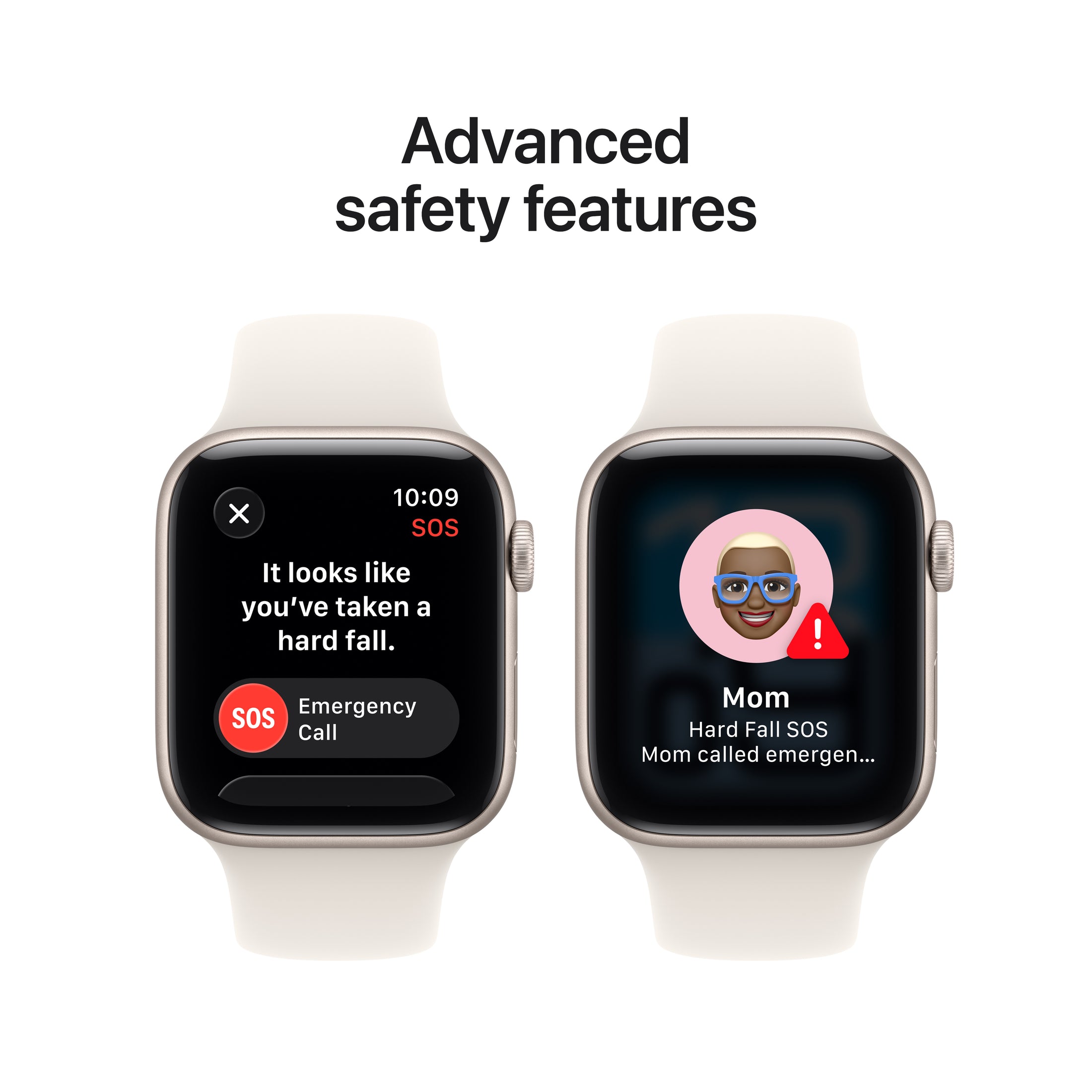 Apple Watch SE 3 (44mm, GPS + Cellular) - Starlight with Starlight Sport Band - Position 7