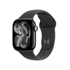 Apple Watch Series 11 (42mm, GPS) - Jet Black with Black Sport Band - Position 1