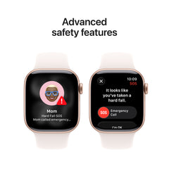 Apple Watch Series 11 (42mm, GPS + Cellular) - Rose Gold with Light Blush Sport Band - Position 6