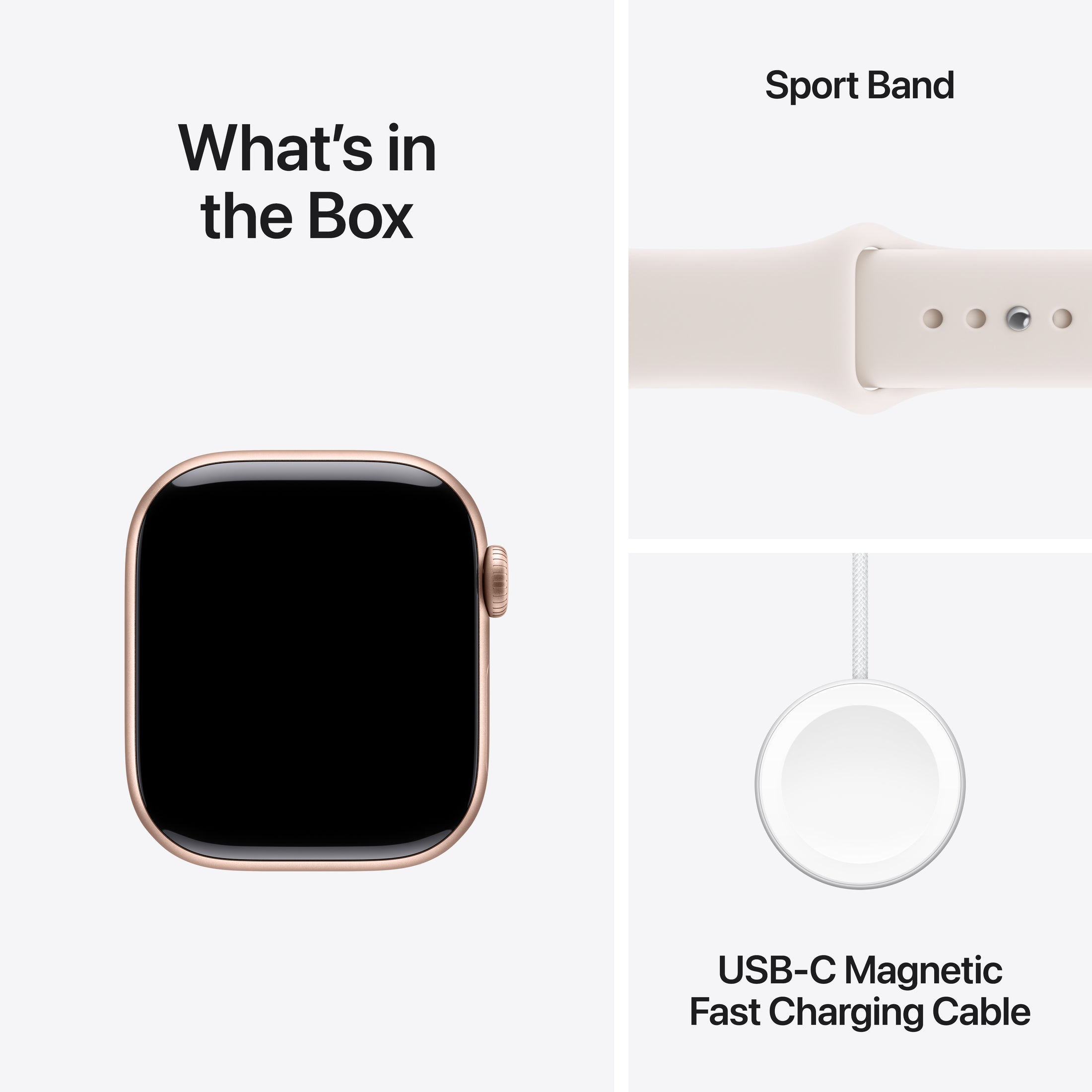 Apple Watch Series 11 (42mm, GPS) - Rose Gold with Light Blush Sport Band - Position 9
