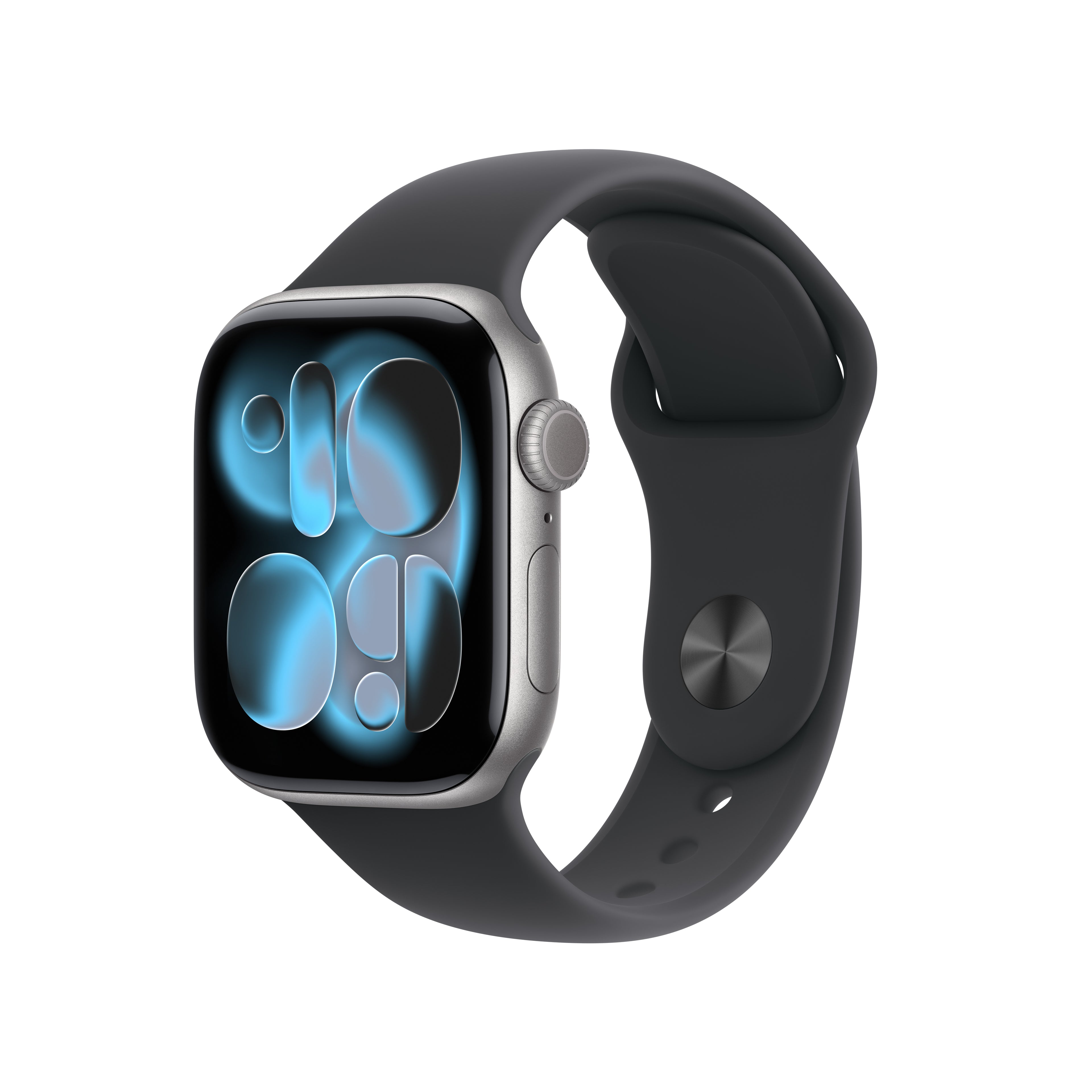 Apple Watch Series 11 (42mm, GPS) - Space Gray with Black Sport Band - Position 1