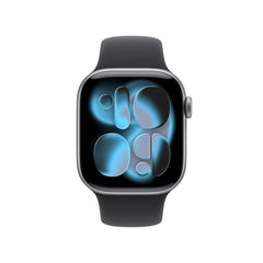 Apple Watch Series 11 (42mm, GPS) - Space Gray with Black Sport Band - Position 2