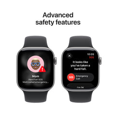 Apple Watch Series 11 (42mm, GPS + Cellular) - Space Gray with Black Sport Band - Position 6