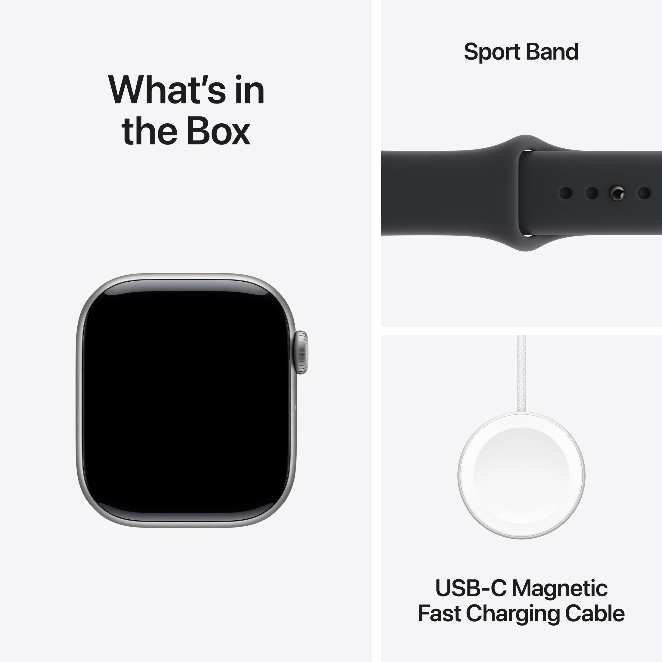 Apple Watch Series 11 (42mm, GPS) - Space Gray with Black Sport Band - Position 9