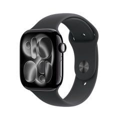 Apple Watch Series 11 (46mm, GPS) - Jet Black with Black Sport Band - Position 1