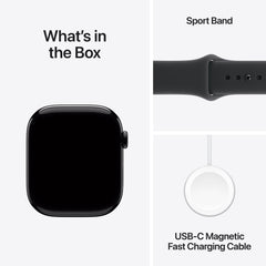 Apple Watch Series 11 (46mm, GPS) - Jet Black with Black Sport Band - Position 9