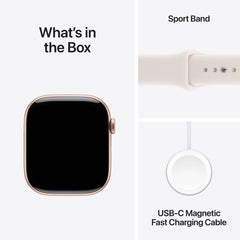 Apple Watch Series 11 (46mm, GPS + Cellular) - Rose Gold with Light Blush Sport Band - Position 9