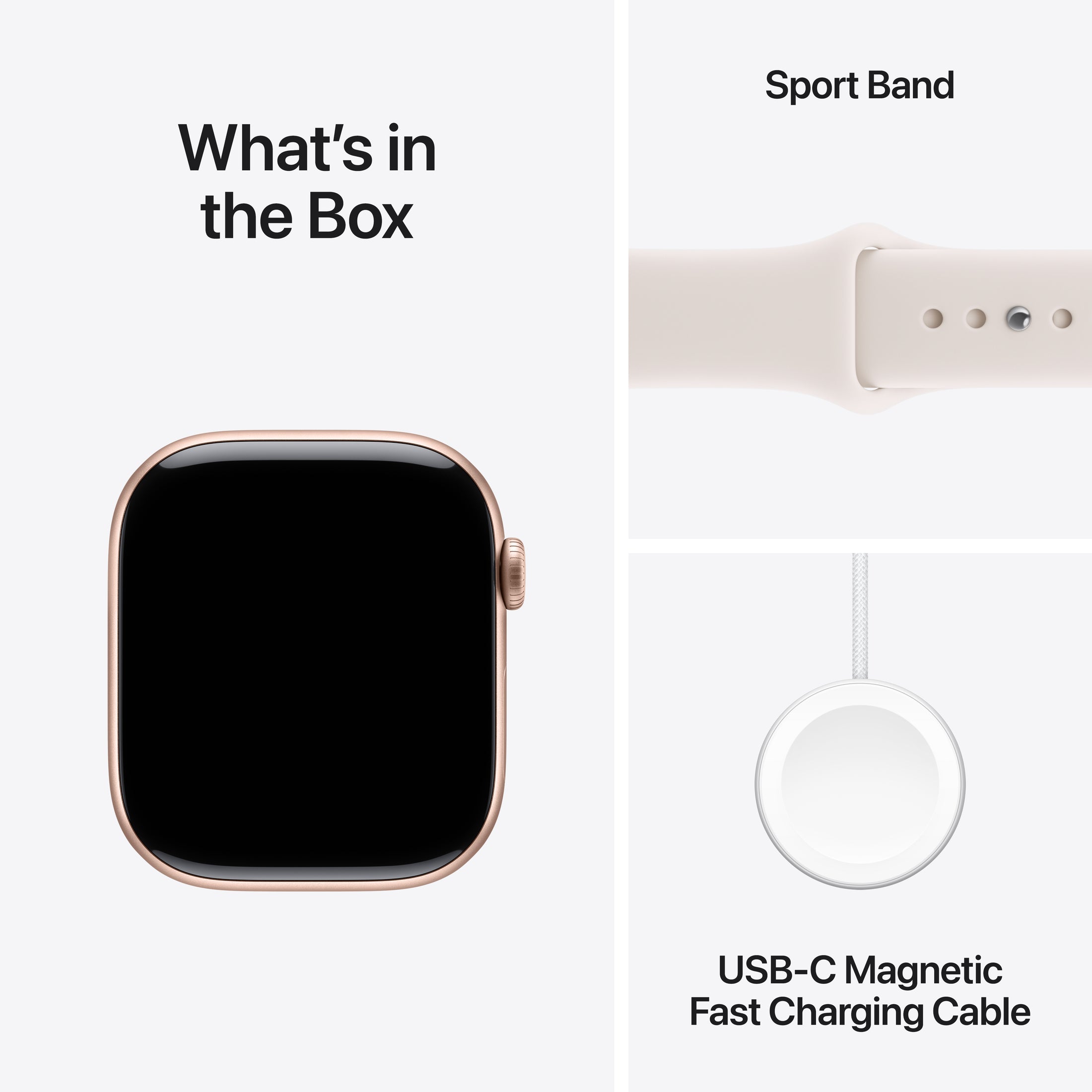 Apple Watch Series 11 (46mm, GPS) - Rose Gold with Light Blush Sport Band - Position 9