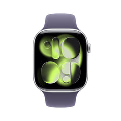 Apple Watch Series 11 (46mm, GPS + Cellular) - Silver with Purple Fog Sport Band - Position 2