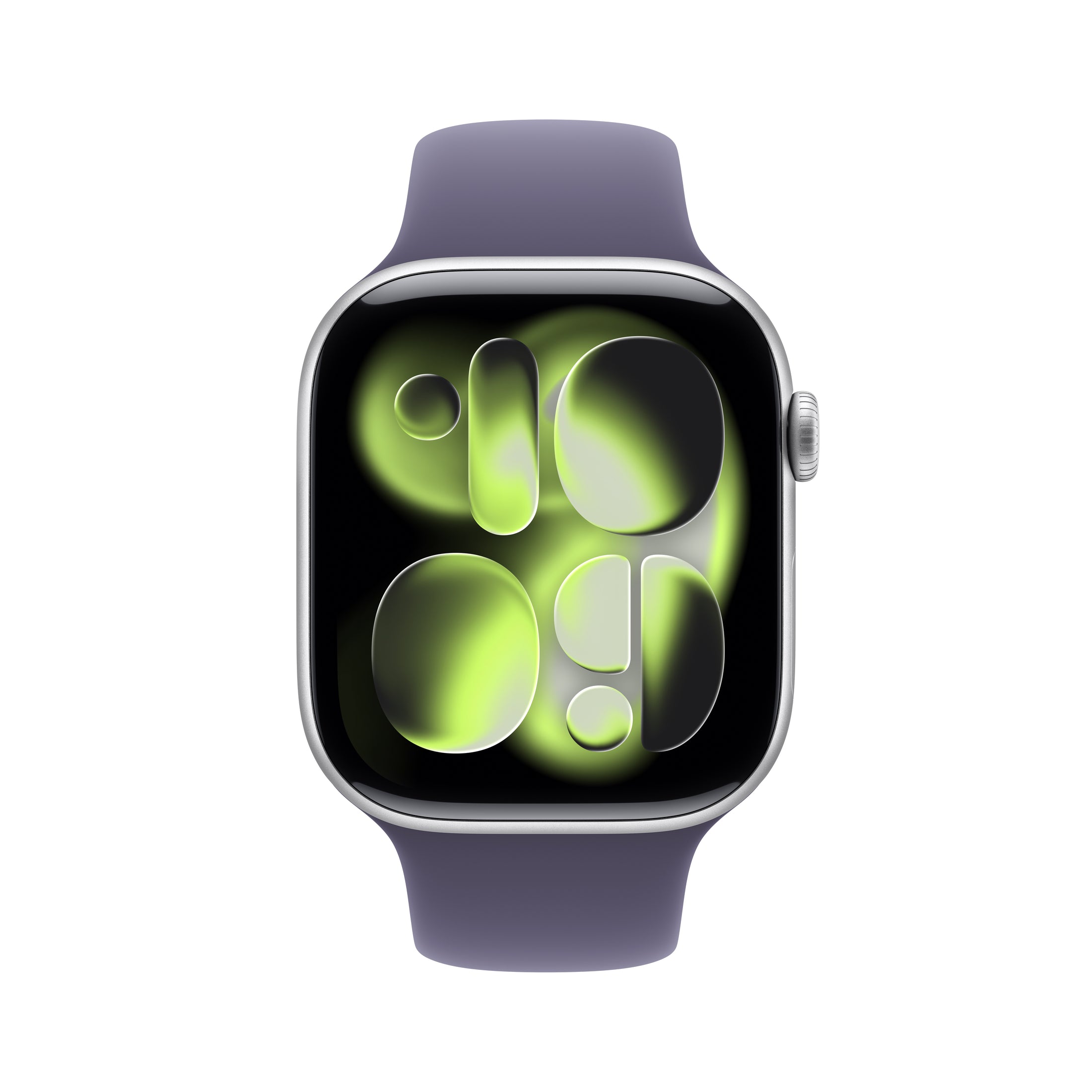 Apple Watch Series 11 (46mm, GPS) - Silver with Purple Fog Sport Band - Position 2