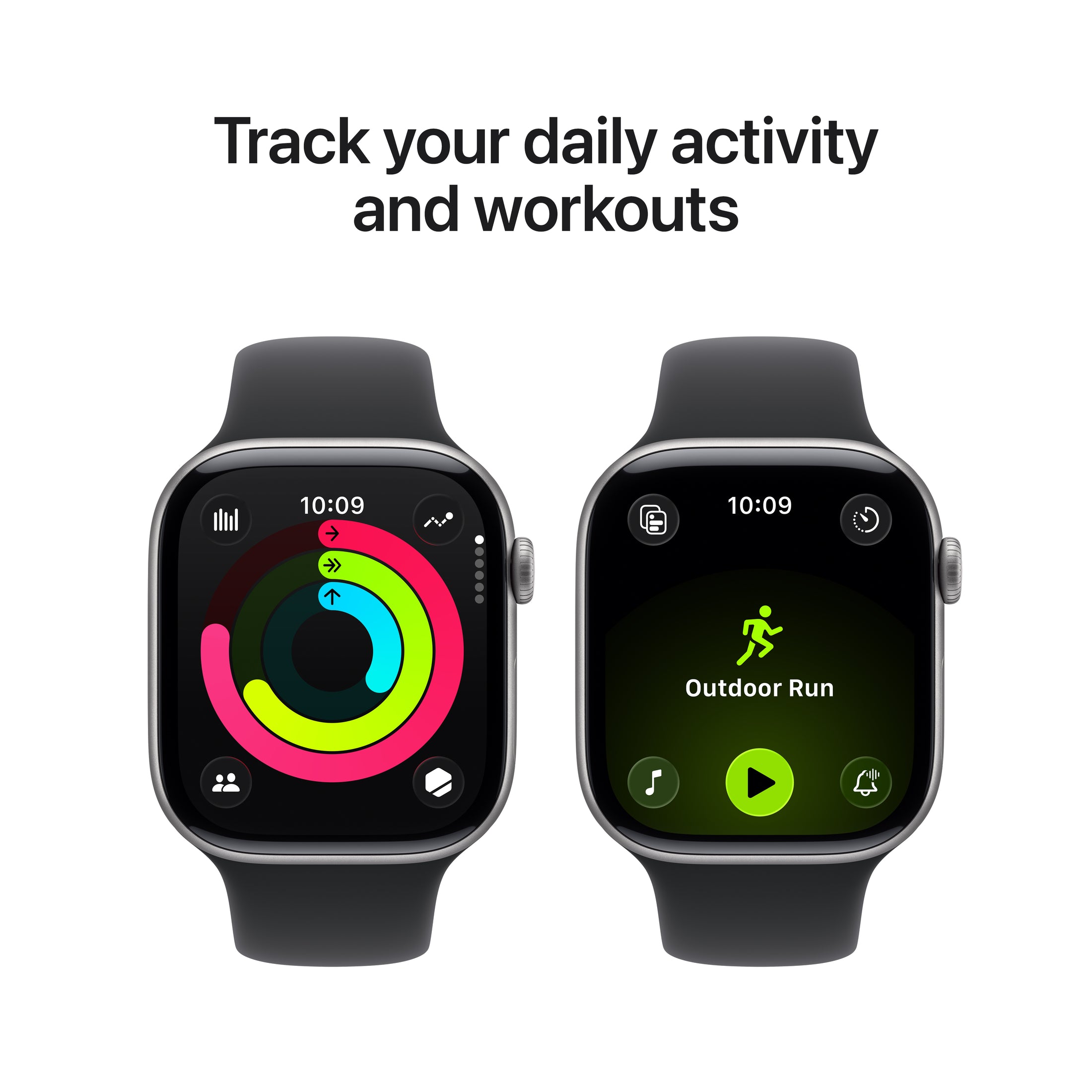 Apple Watch Series 11 (46mm, GPS + Cellular) - Space Gray with Black Sport Band - Position 4