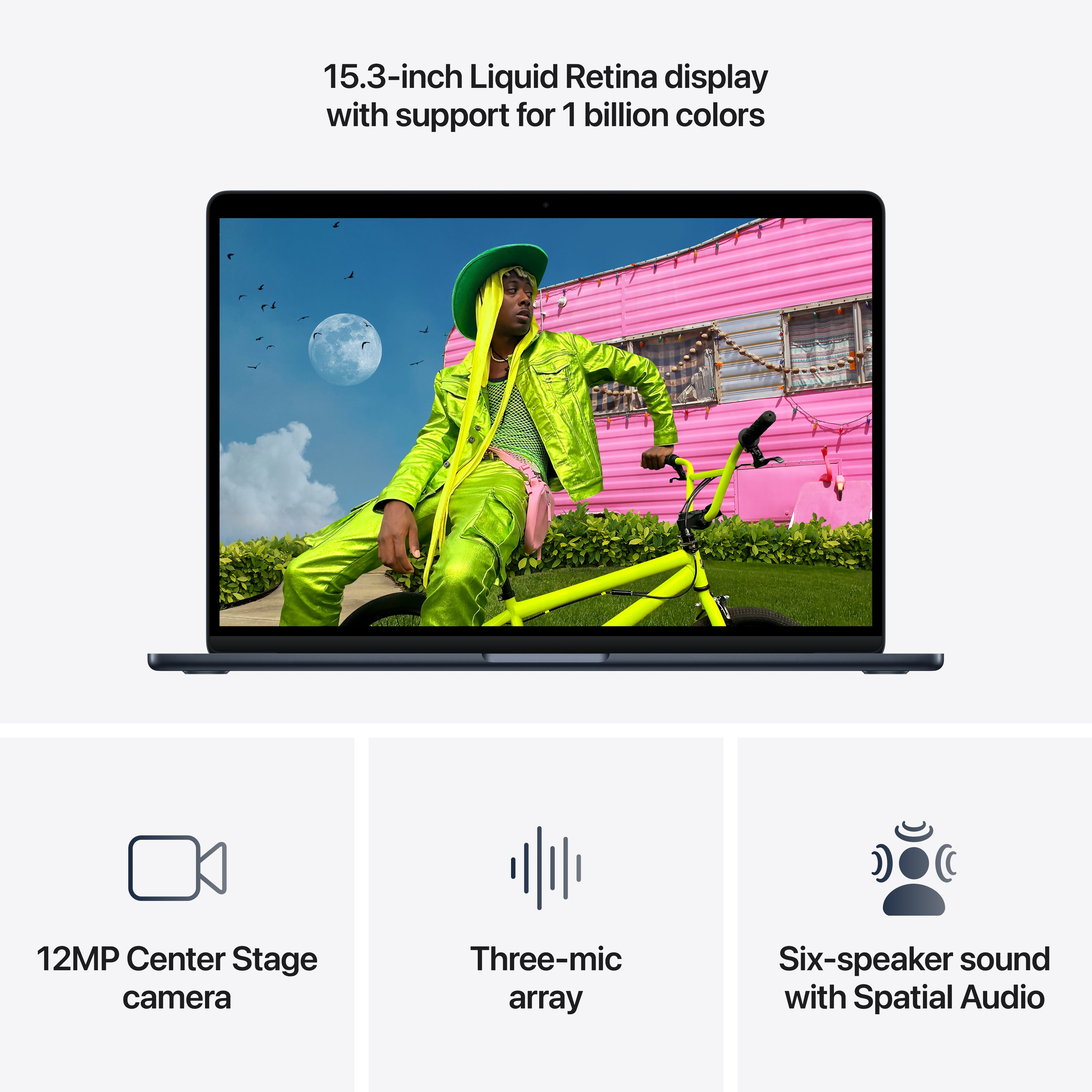 MacBook Air 15-inch with M5 chip in Midnight - image 5