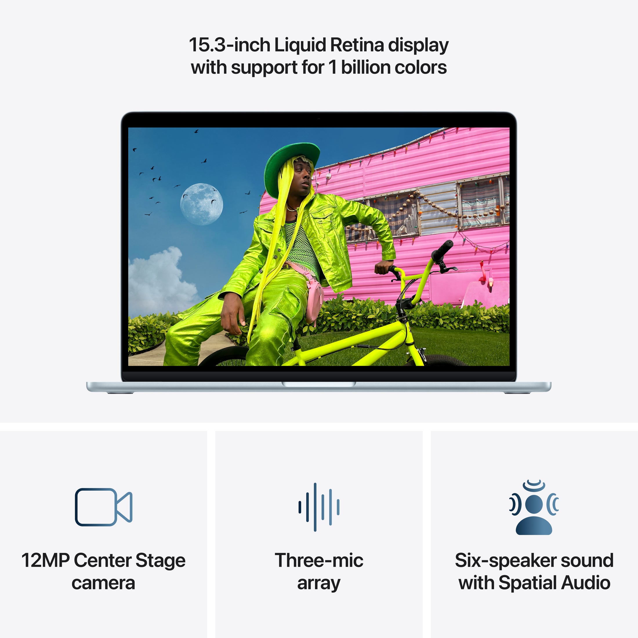 MacBook Air 15-inch with M5 chip in Sky Blue - image 5