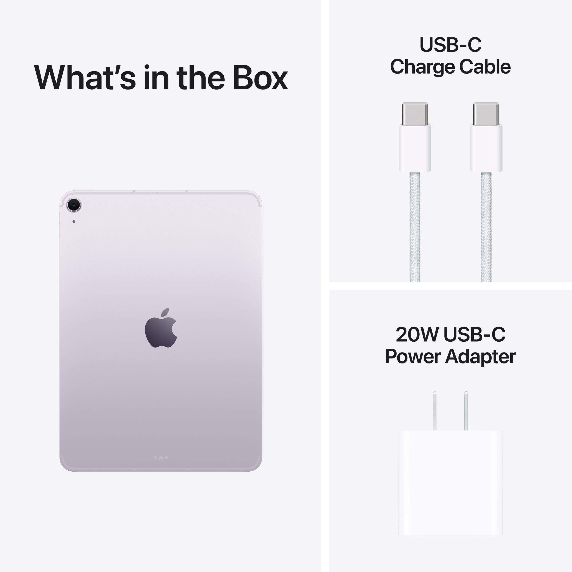 iPad Air (11-inch, M4) in Purple - Wi-Fi + Cellular - Position 10
