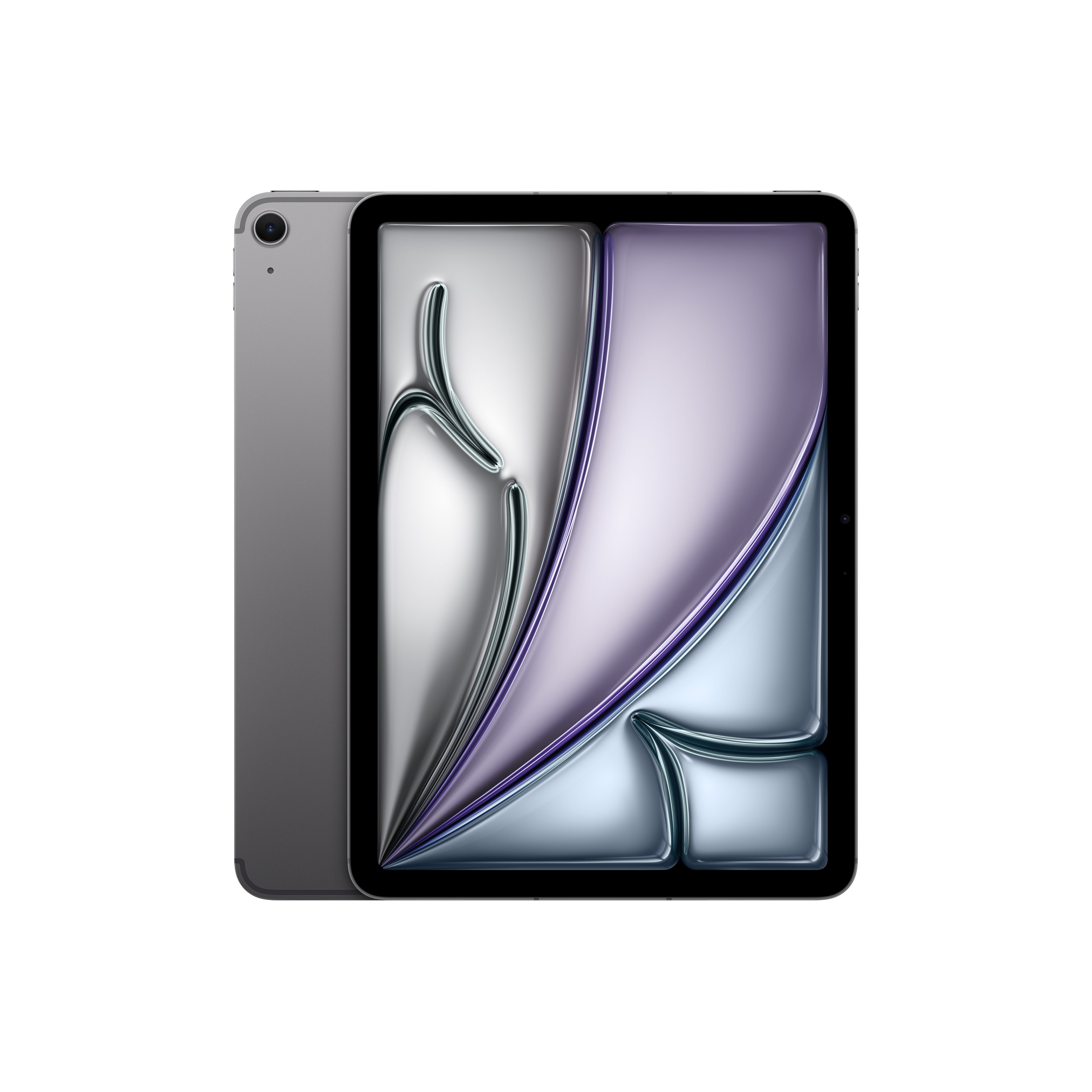 iPad Air (11-inch, M4) in Space Gray - Wi-Fi + Cellular - Position 1