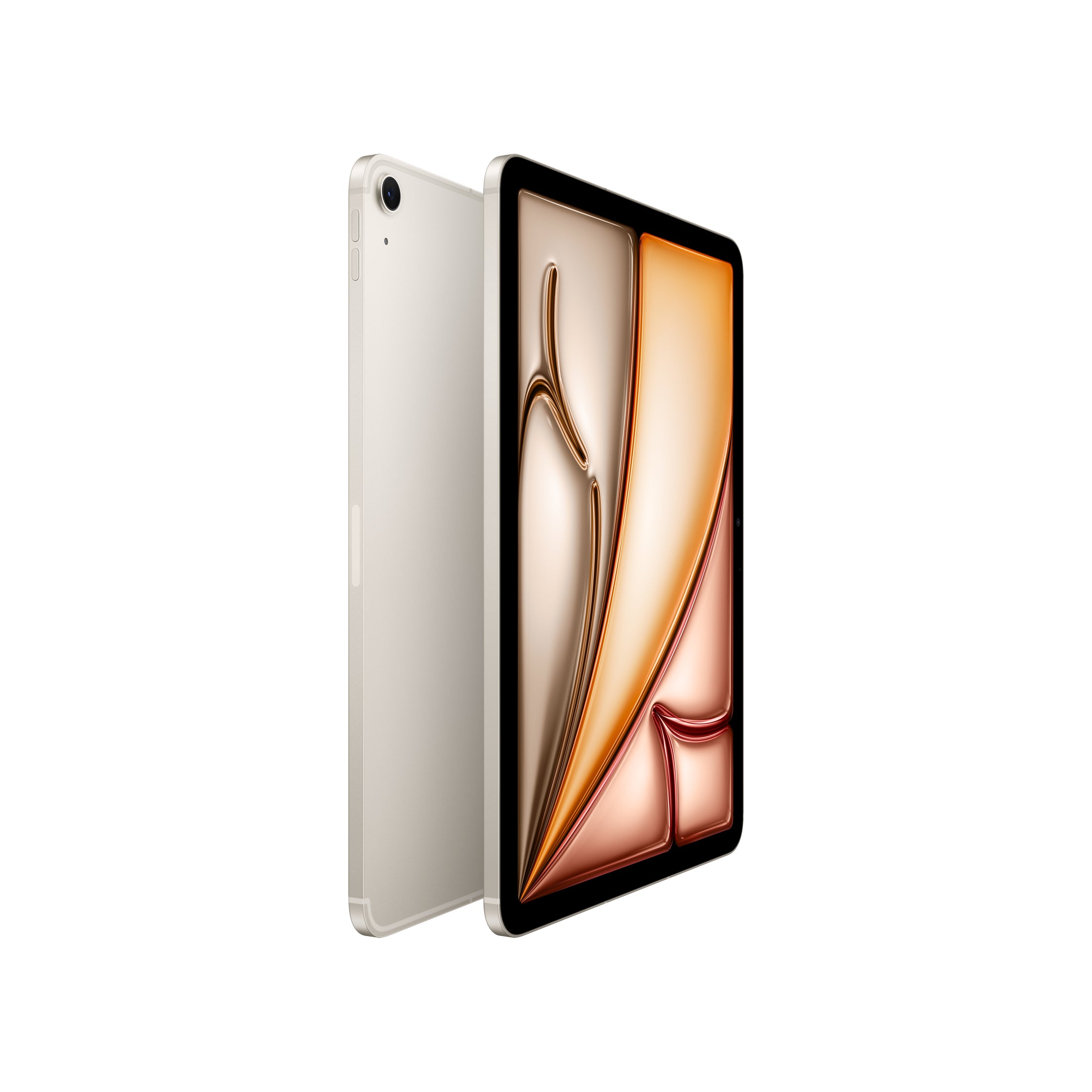 iPad Air (11-inch, M4) in Starlight - Wi-Fi + Cellular - Position 2