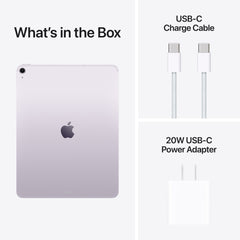 iPad Air (13-inch, M4) in Purple - Wi-Fi + Cellular - Position 10