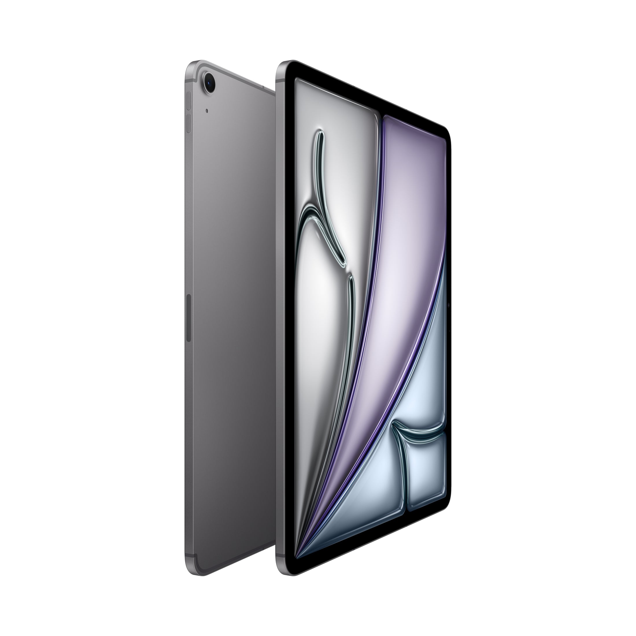 iPad Air (13-inch, M4) in Space Gray - Wi-Fi + Cellular - Position 2