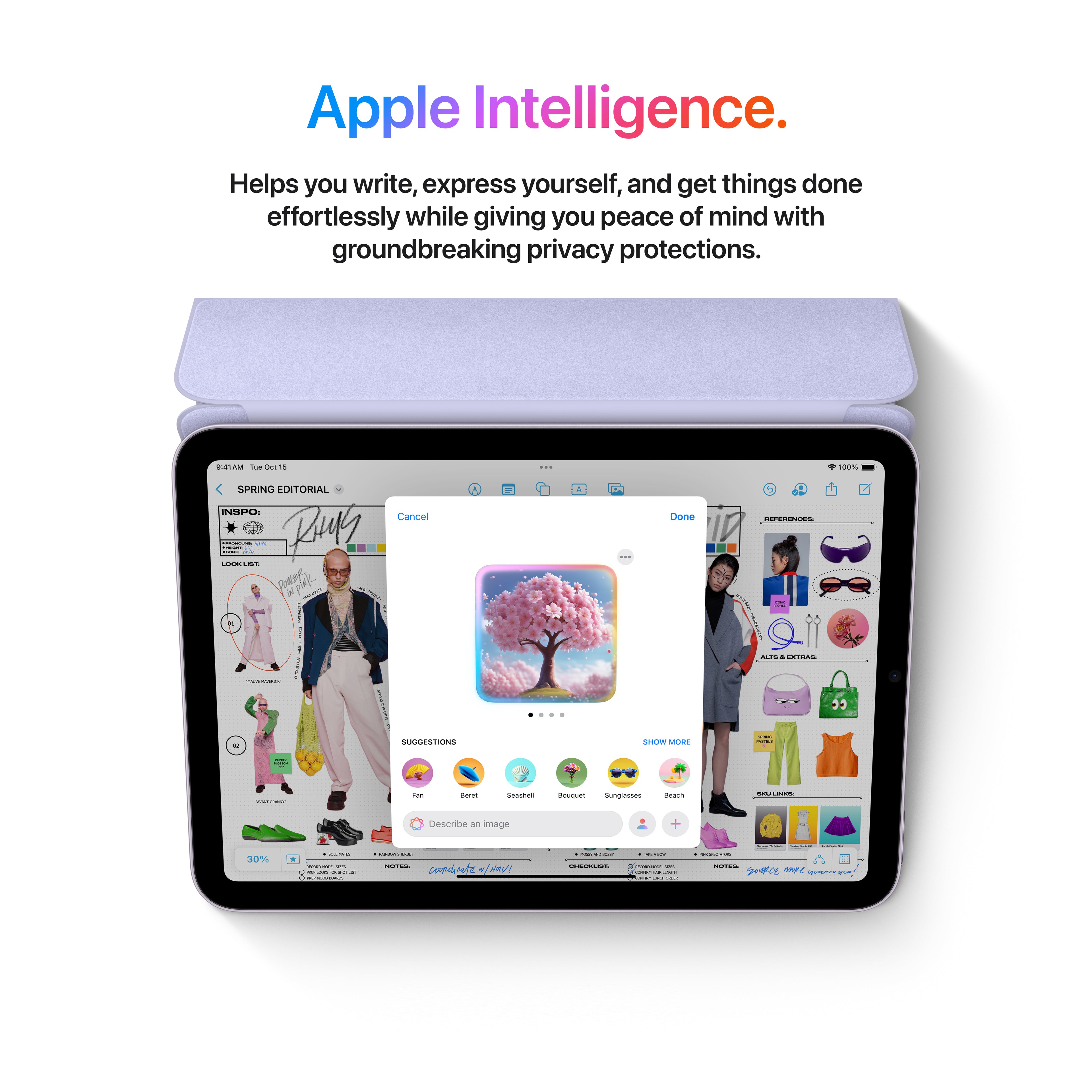 iPad mini (A17 Pro) in Blue - Wi-Fi - Position 4