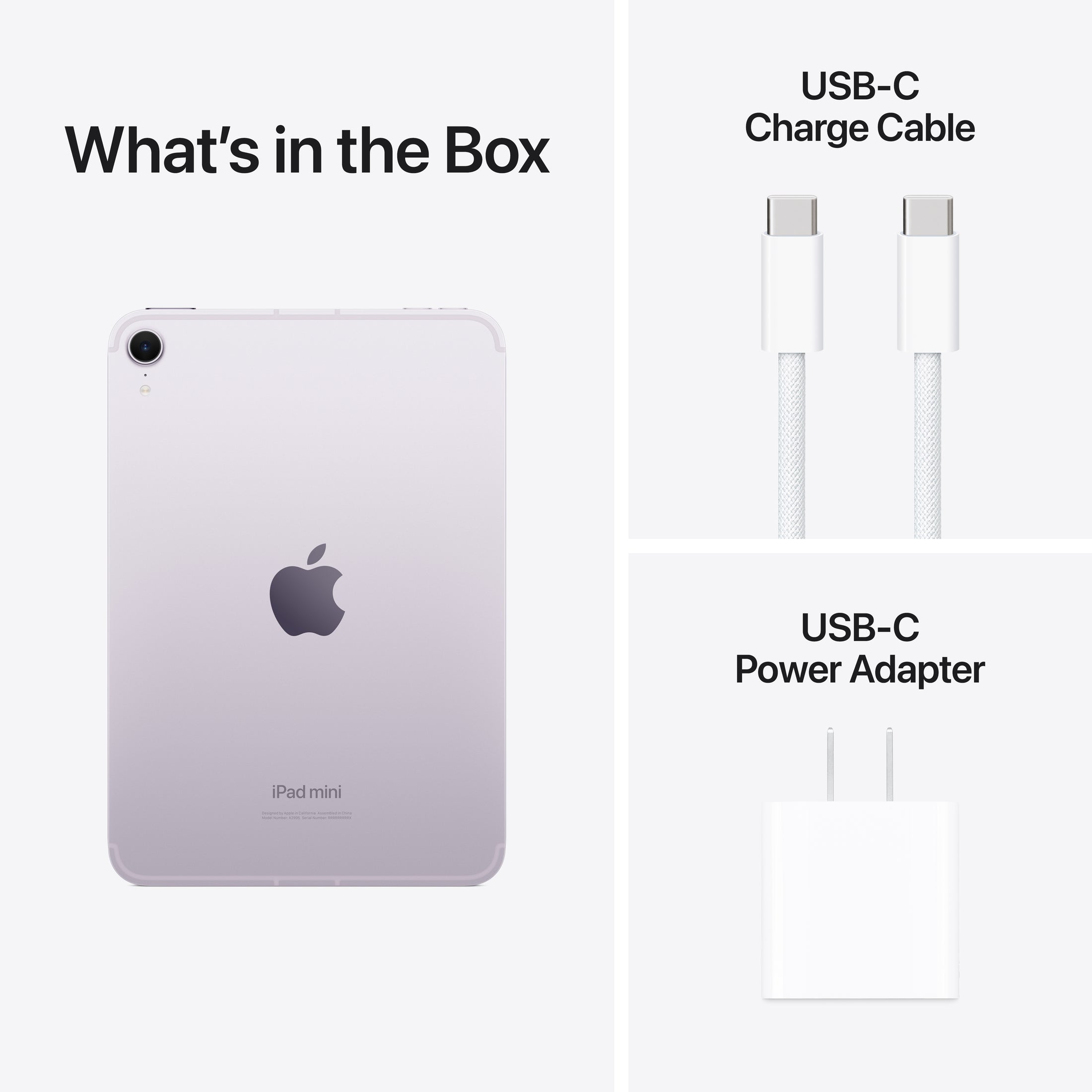 iPad mini (A17 Pro) in Purple - Wi-Fi + Cellular - Position 9