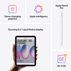 iPad mini (A17 Pro) in Space Gray - Wi-Fi - Position 6