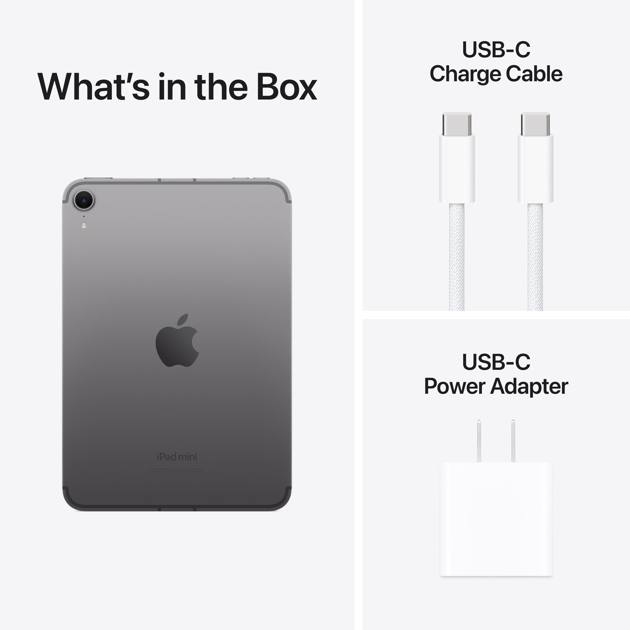 iPad mini (A17 Pro) in Space Gray - Wi-Fi + Cellular - Position 9