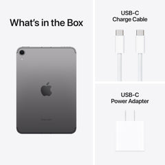 iPad mini (A17 Pro) in Space Gray - Wi-Fi + Cellular - Position 9