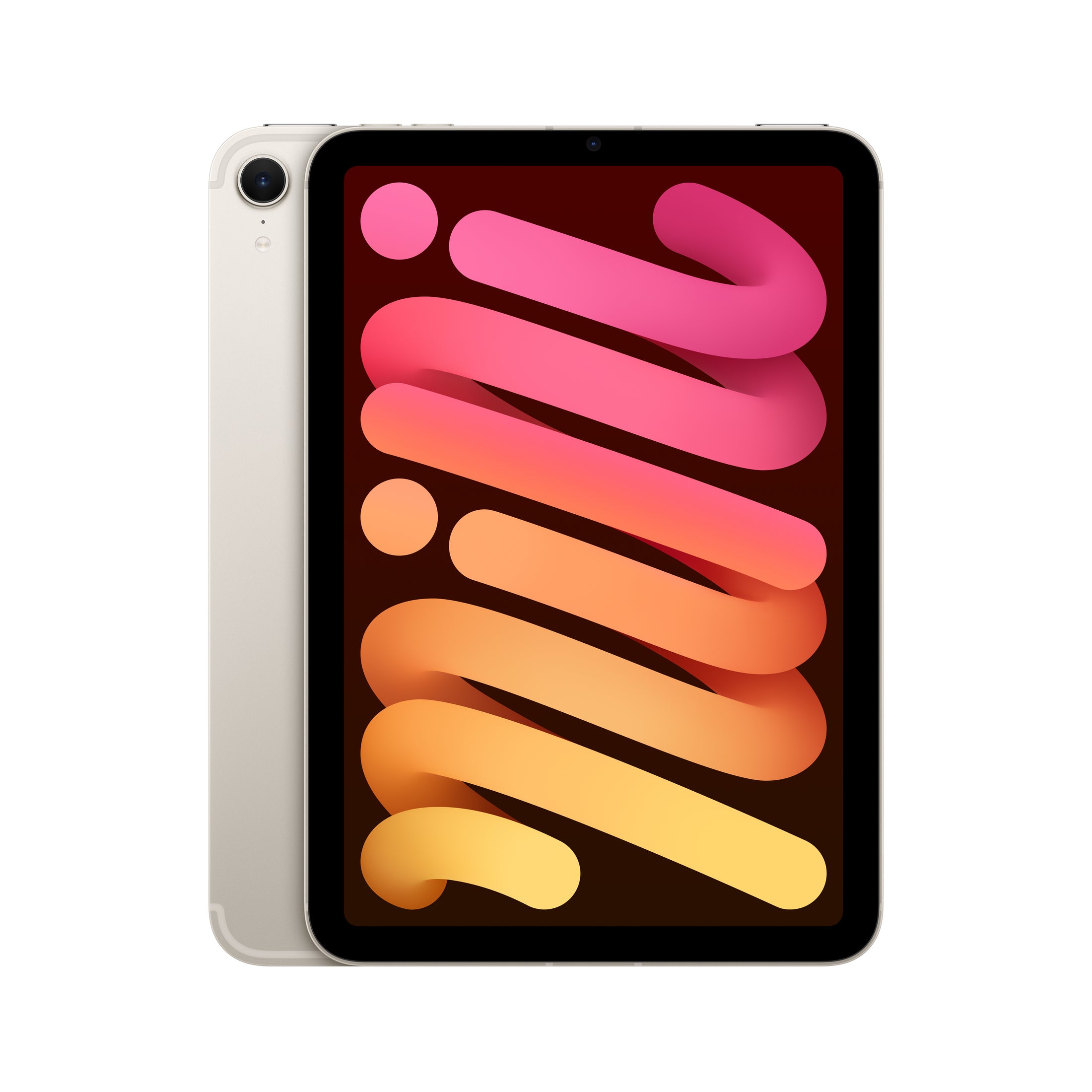 iPad mini (A17 Pro) in Starlight - Wi-Fi + Cellular - Position 1b